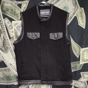 Black Men's Utility Vest